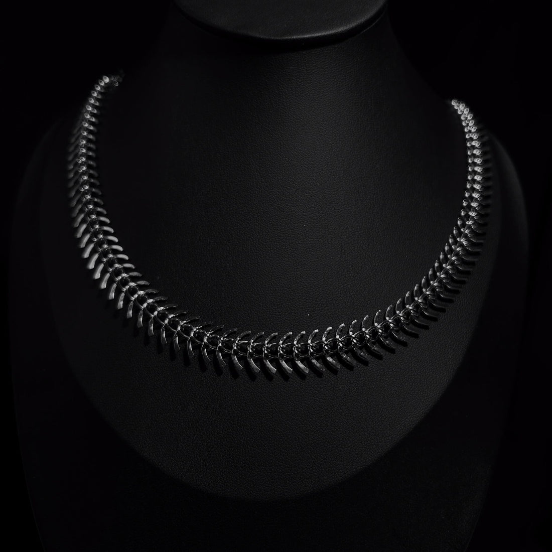 Spine Steel Chain Necklace