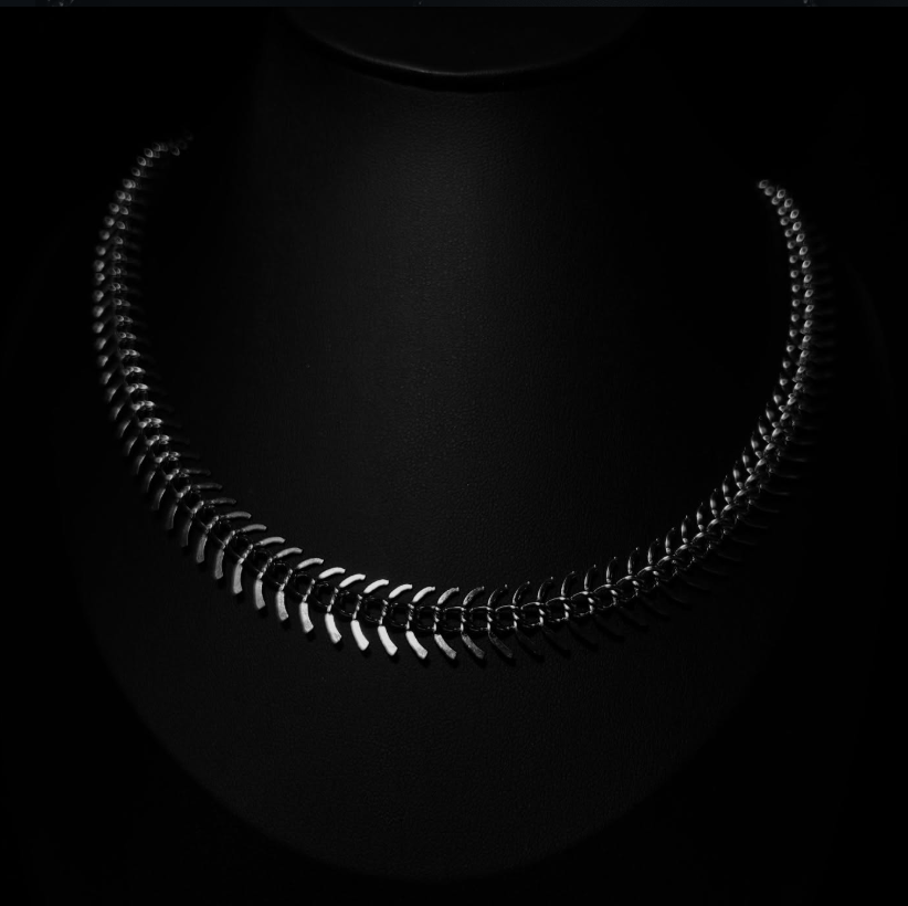 Spine Steel Chain Necklace