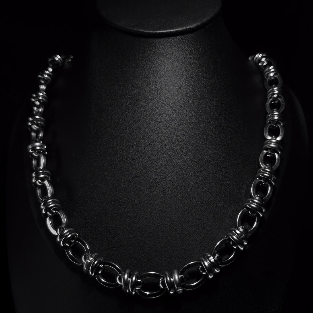 Groove Steel Chain Necklace