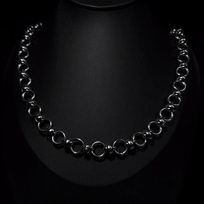 Orbit Steel Chain Necklace