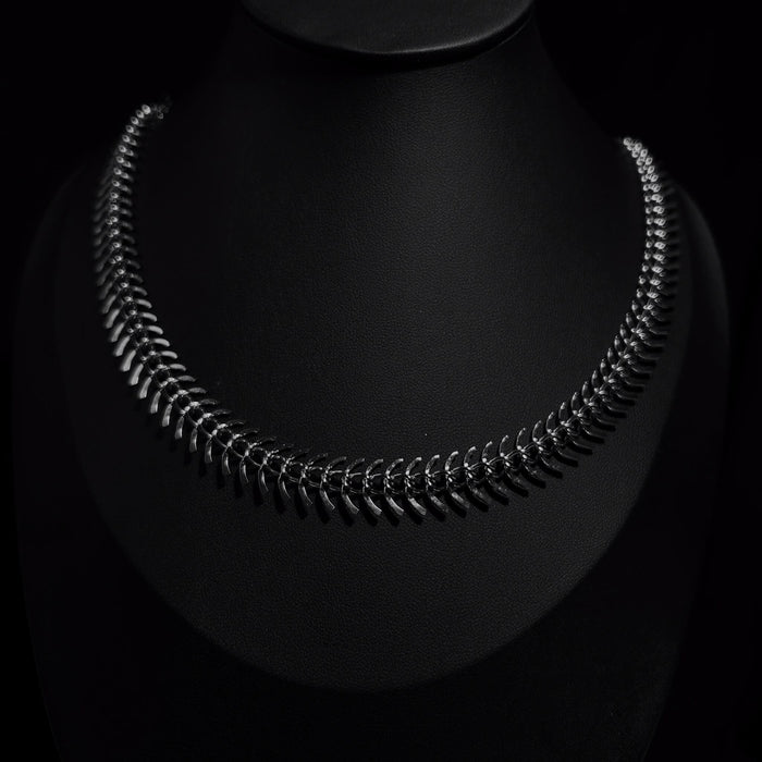 Spine Steel Chain Necklace